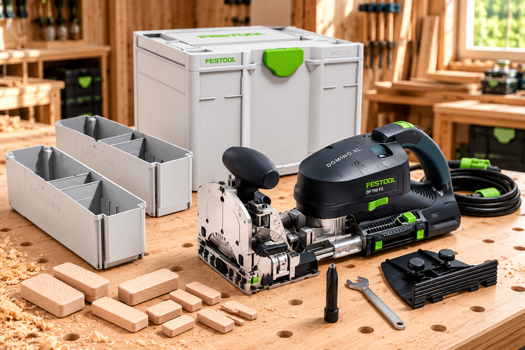 Maschinen&Werstatt-ausstattung festool domino xl in der holzwerkstatt