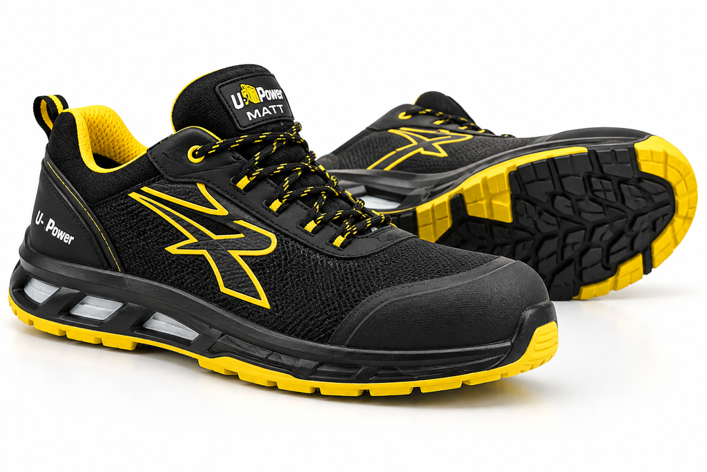 Arbeitskleidung & Schuhe u power sicherheitsschuhe in schwarz gelb